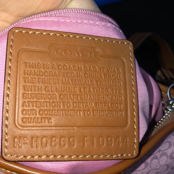 Pink Coach purse - Picture 6 of 7